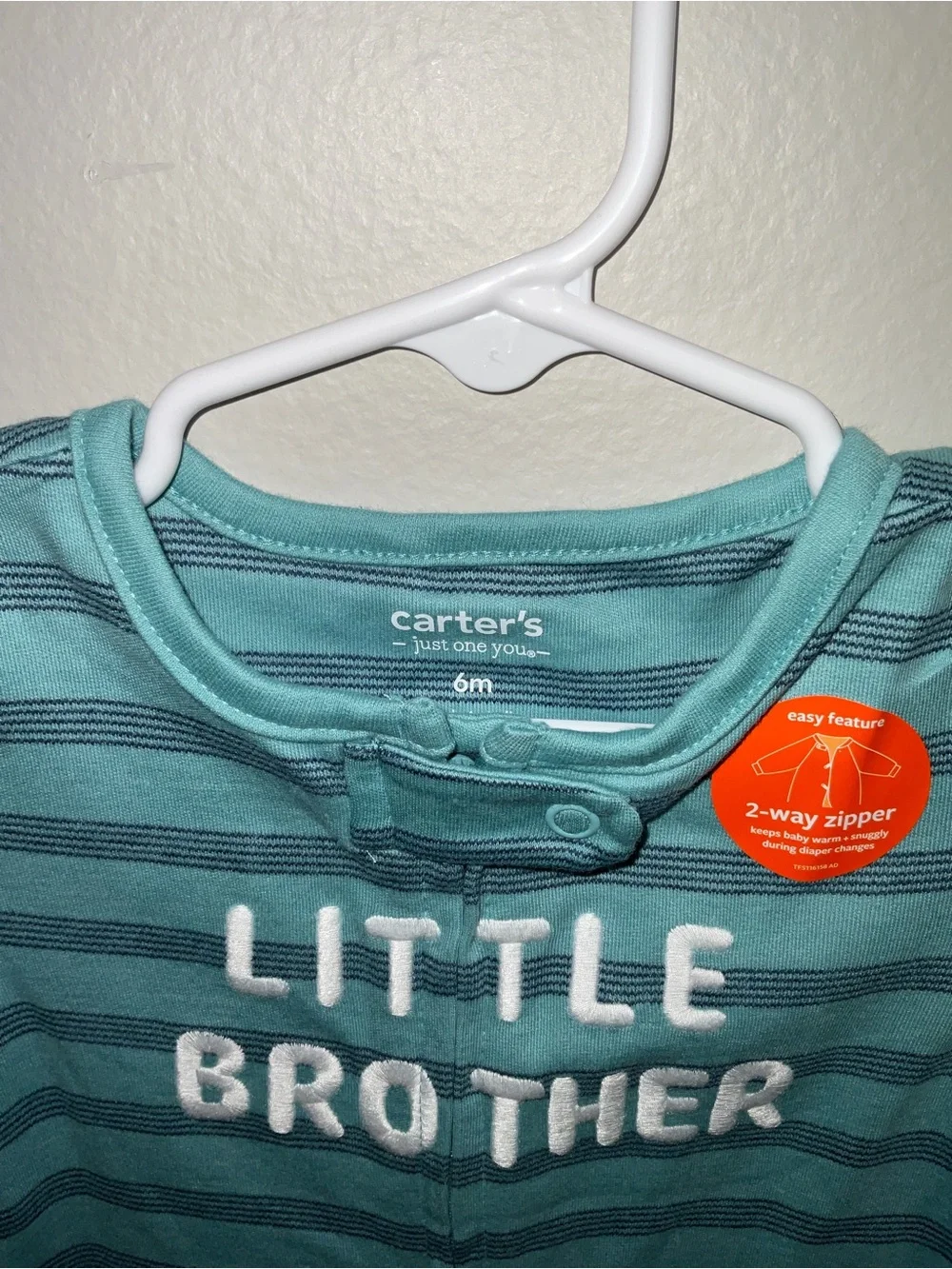 Carter's Teal & Dark Teal Striped 
